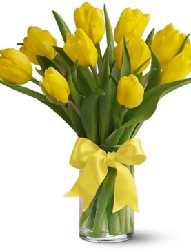 Teleflora's Sunny Yellow Tulips