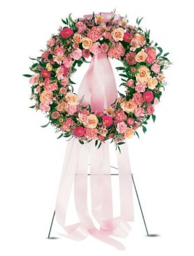 Respectful Pink Wreath