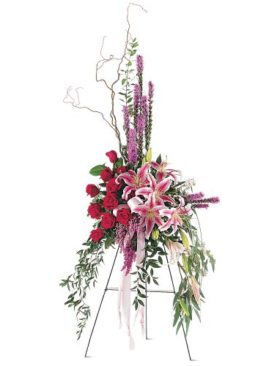 Amethyst and Ruby Standing Spray