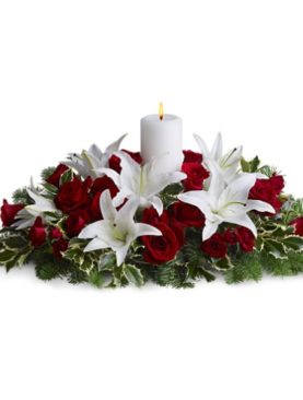 Luminous Lilies Centerpiece